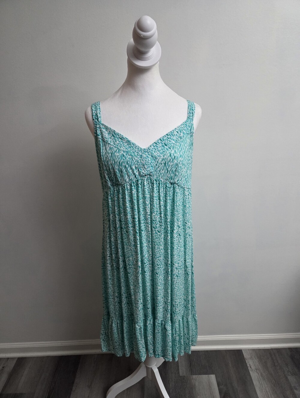 Women's Seafoam Turquoise Sleeveless Summer Dress sz. XL